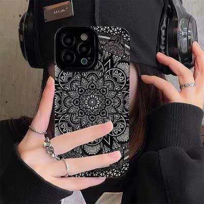 Креативный чехол с граффити в виде темного тотема для iPhone 15 Pro Max