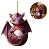 Christmas Dragon Ornaments Novelty Dragon Egg Tree Pendant Cute Hanging Ornament Acrylic for Home and Car Decoration