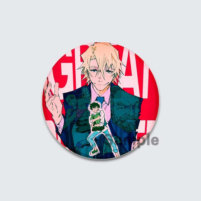 32/44/58mm Great Pretender Pin Round Cartoon Funny Snap-in Brooches for Backpack Cothes Accessories Anime Collection Badge Hat Decoration
