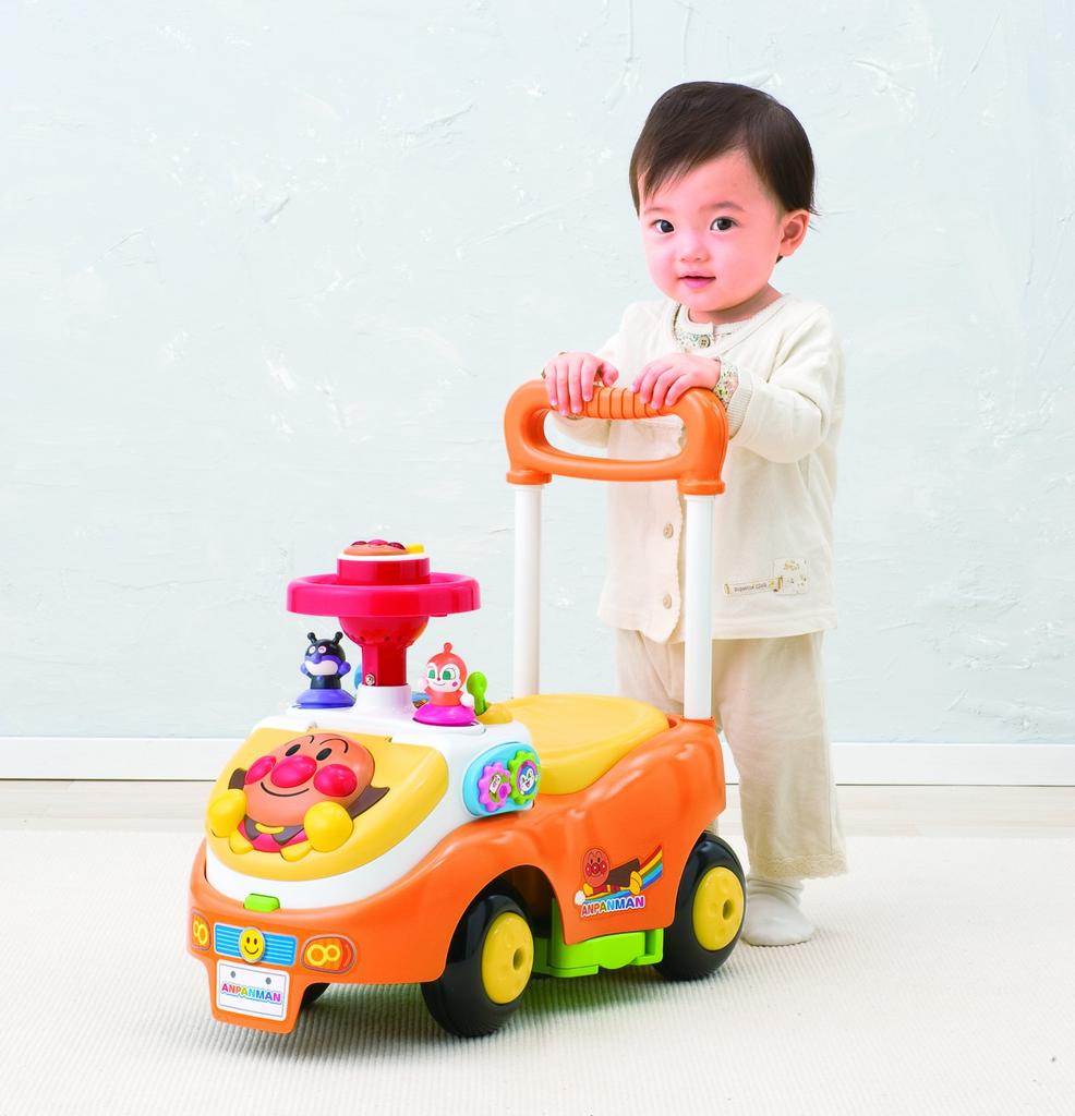 Anpanman Yokubari Busy Car 2 with Push Rod Guard +