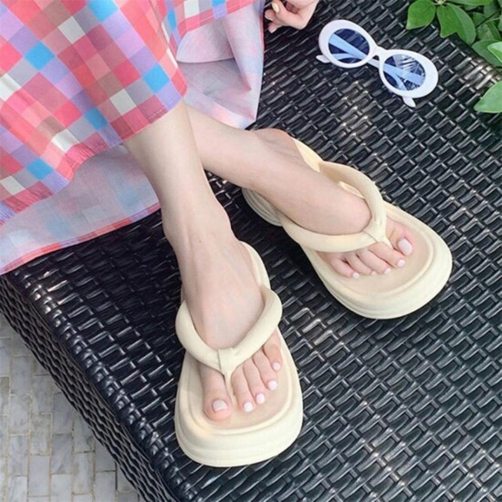 New Arrivals Open Run Women Punching Design Summer Slipper Eva Vacation Strap