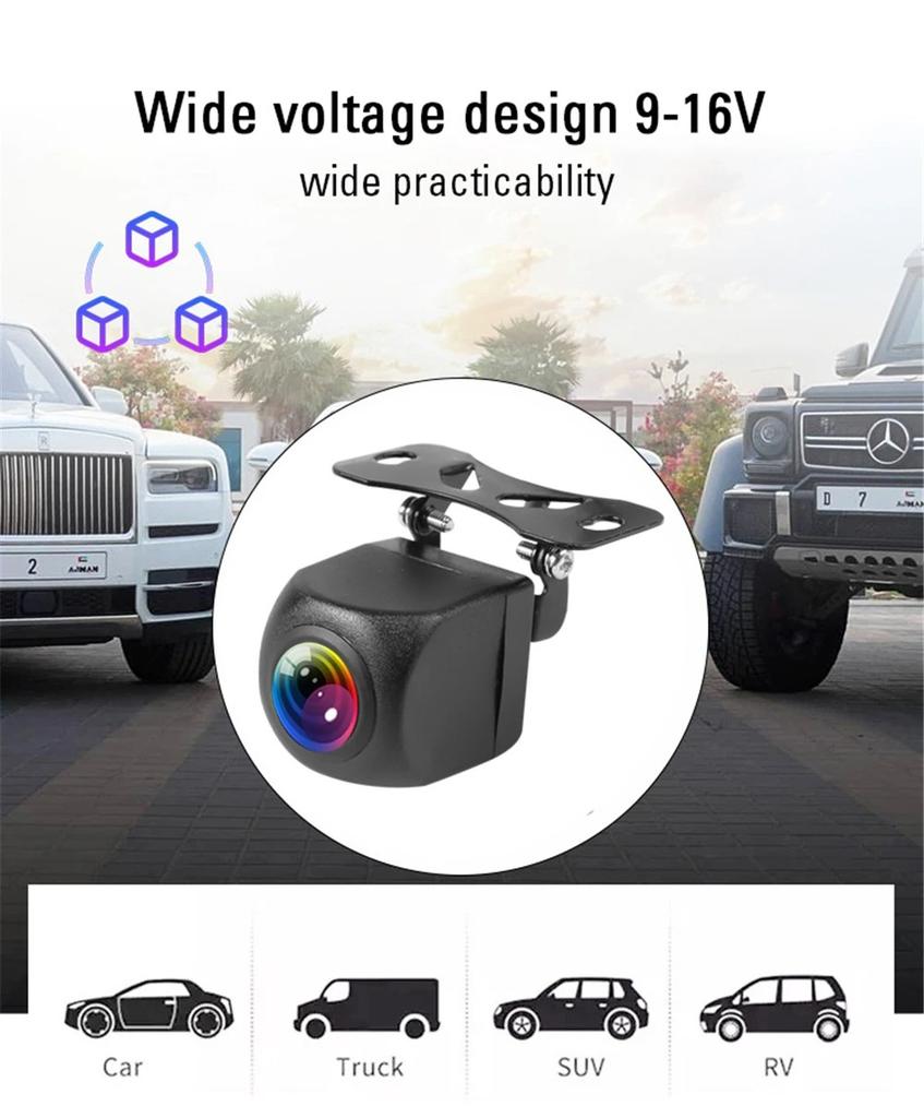 Автомобильная камера заднего вида Wi-Fi HD 170-градусная камера заднего вида Беспроводная водонепроницаемая камера заднего вида Wi-Fi 12 В 24 В для Android Ios