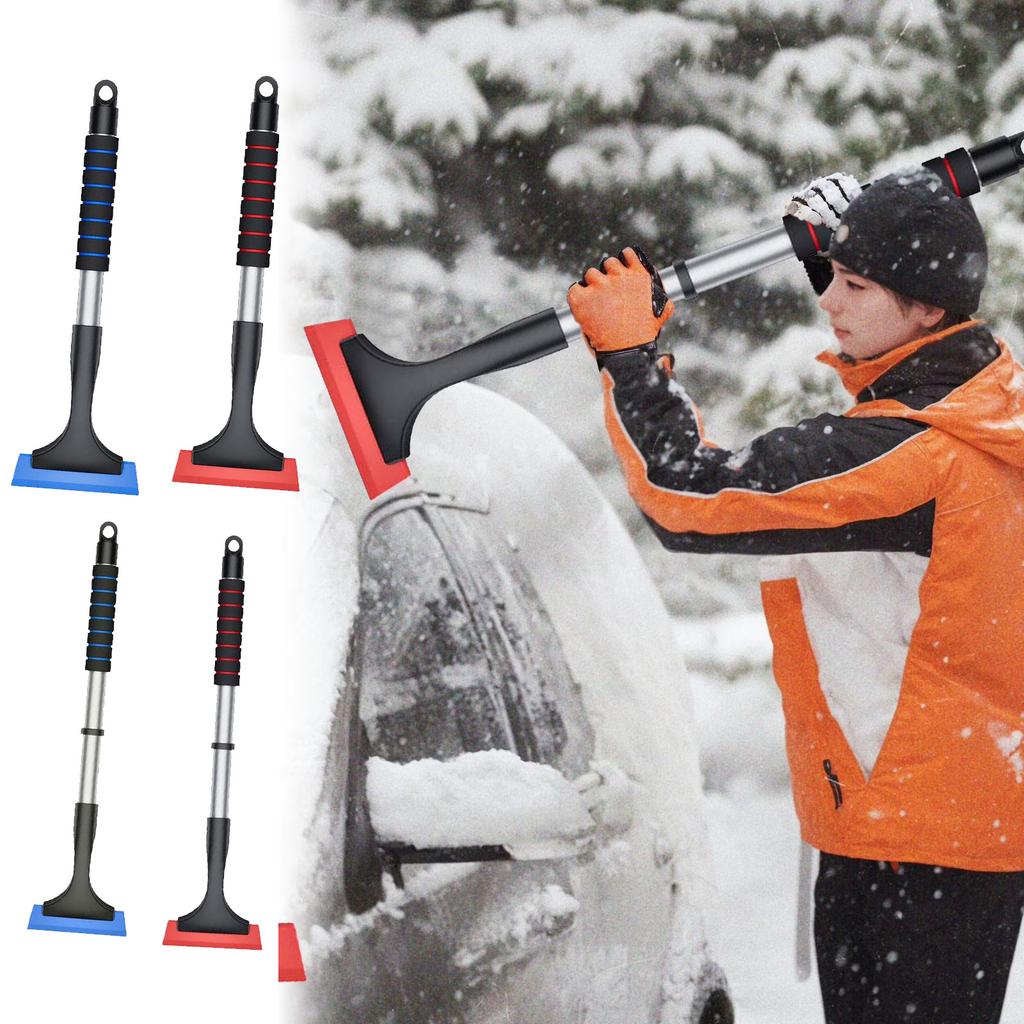Cleaning Supplies,Car Snow Shovel Aluminum Alloy Telescopic Snow Removal Shovel Multifunctional Glass Snow Shovel Cleaning Scraper Snow Brush