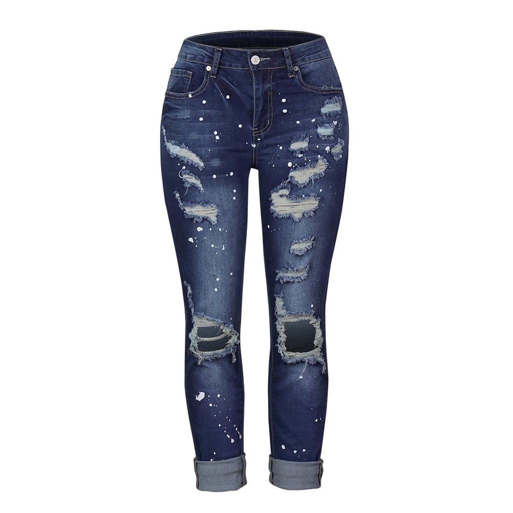 Женские джинсы, узкие эластичные женские джинсы, брюки, женские брюки