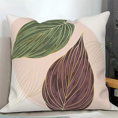 Home Decor Abstract Floral Leaf Pattern Pillow Covers Pattern Cushion Cover Suitable for Sofa Bedroom Car Pillow Cover