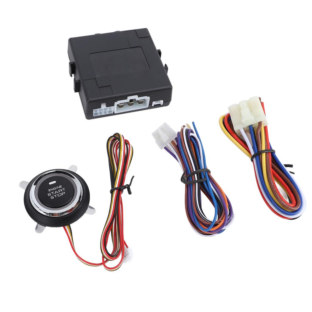 Push To Start Ignition Kit Car Alarm System Intelligent Push Button Remote Start Kit for 12V Fuel