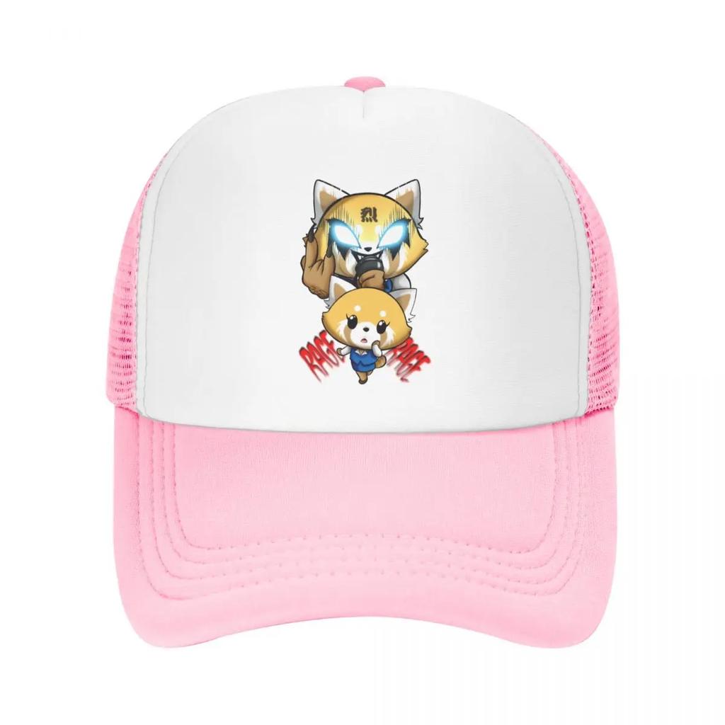 Custom Heavy Metal Aggretsuko Baseball Cap Sun Protection Unisexga Aggressive Retsuko Trucker Hat Autumn Personalized Dad Hat