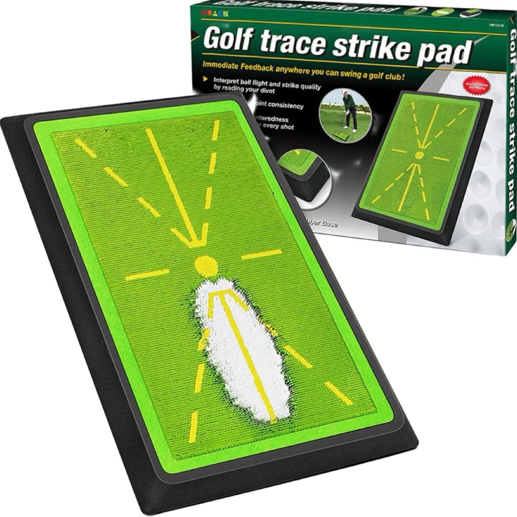 Golf Swing Practice Mat, Pearl Scale Recording Track, Outdoor Hitting Mat, Training Auxiliary Mat