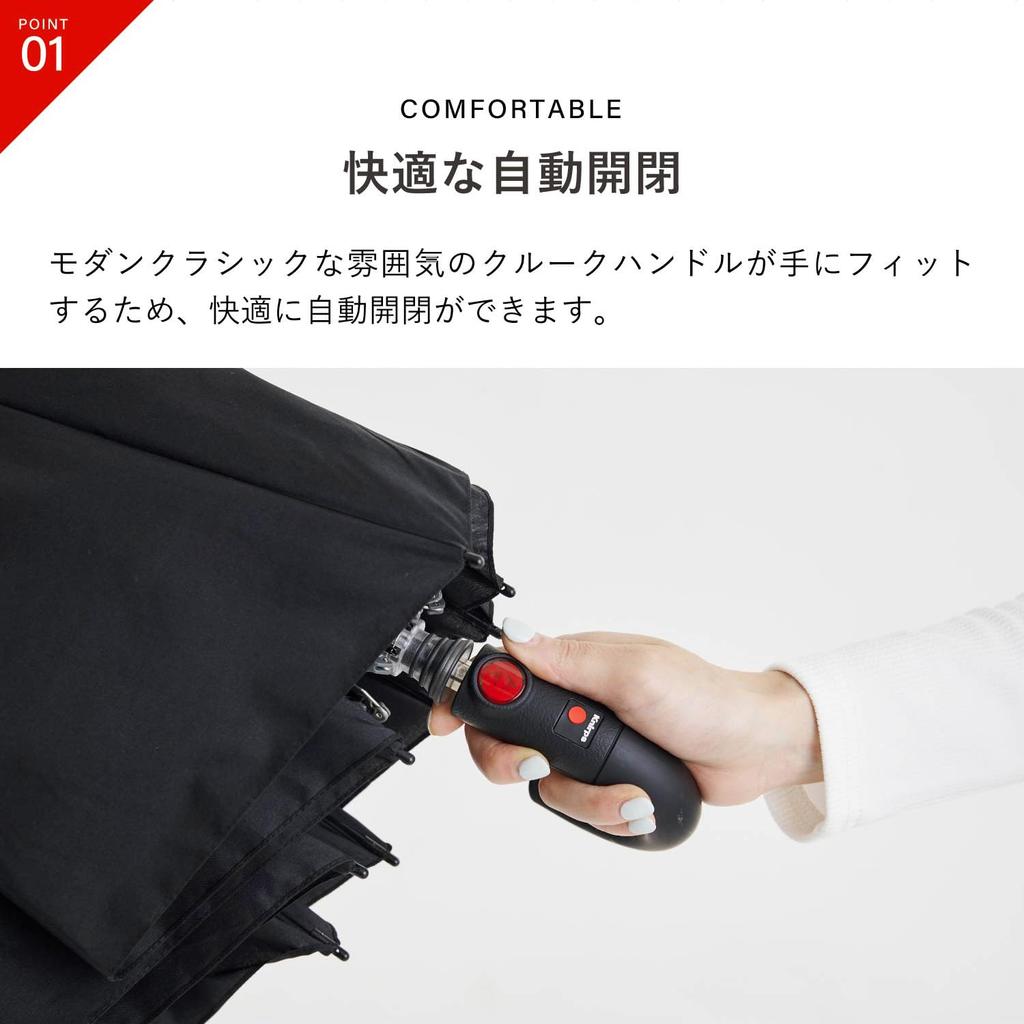 Зонт складной T280 Medium Duomatic Safety Crook Handle Black [Knirps] KNT280-1000