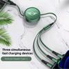 3-in-1 USB Type-C Fast Charger Plug Car Telescopic Data Cable For Mini Cooper JCW Works F54 F55 F56 F57 F60 R50 R52 R53 R55 R56 r2