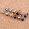 Gothic Women Spike Cone Tip Men Piercing Earrings Ear Stud Titanium Steel Fashion Jewelry