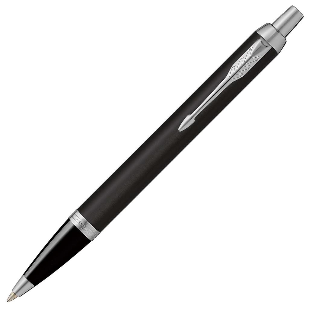 PARKER IM Matte Black CT Ballpoint Pen, Medium Nib, Oil-Based, Gift Boxed, Officially Imported, Product Number 2143442Z