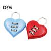 Stainless Heart Lock 3 Numbers Chic Suitcase Box Padlock