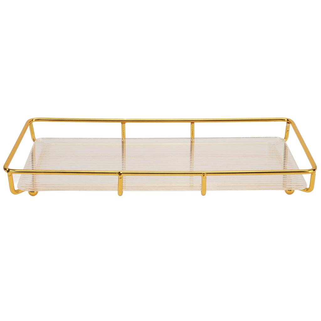 Поднос для столешницы в ванной из нержавеющей стали и акрила, современный минималистичный дизайн, экономящий место в ванной