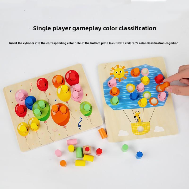 Образовательные детские игрушки для сопоставления цветов, сенсорные развивающие кубики, наглядные пособия для детского сада