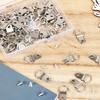 100pcs Picture Hangers Strong Nickel Plated Frame Wire Set with Screws Canvas Hook Wall Bracket Hangers for Wall Decor