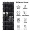 12/24 Pocket Shoes Organizer Rack Hanging Bag Wall Mounted Shoe Holder Hanging Over the Door Behind Closet Organizer Storage Bag