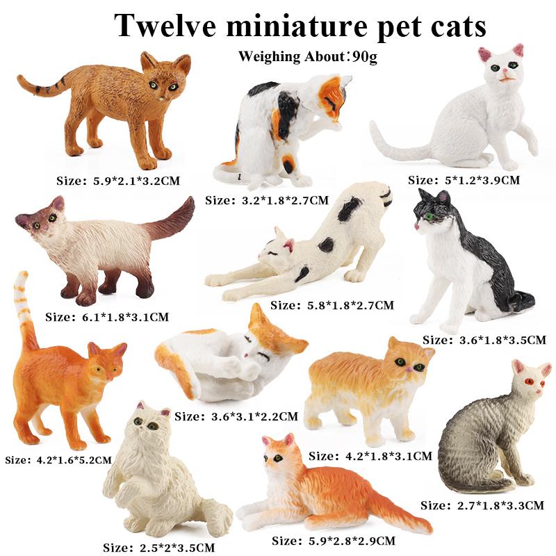 Oenux Модель фермерского дома Фигурки Фермер Мотоцикл Корова Курица Свинья Набор животных Фигурка Миниатюра ПВХ Милый Обучающая Детская Игрушка