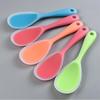 2/4Pcs No-Stick Silicone Rice Spoon Heat Resistant Silicone Rice Paddle Food Rice Shovel Cooking Supplies Soft Rice Server Tools