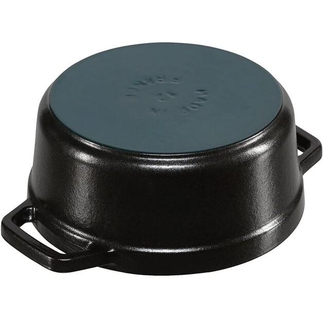 Кокотница Zwilling Staub, круглая, 12 см, чёрная, 400 мл (40509-471-0)