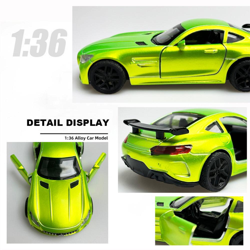 Масштаб 1/36, гоночный автомобиль Benz AMG GT из сплава, литая под давлением модель игрушечного моделирования, модели транспортных средств с откатным механизмом, игрушки для детской коллекции, подарки