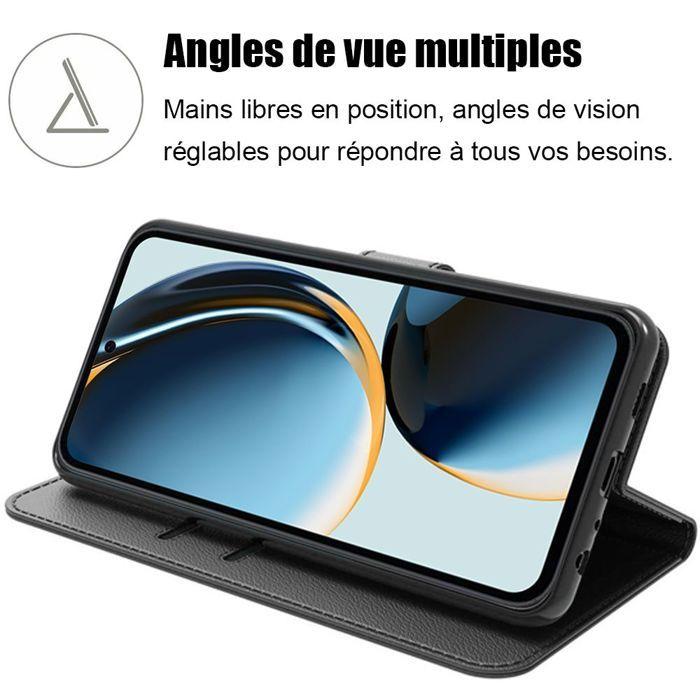 Coque de protection - BOOLING - pour Samsung Galaxy A36 5G/A56 5G - Antichoc - Cuir PU Noir - Support intégré
