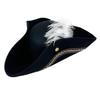 Fancywork Feather Pirate Caps for Halloween Parties and Pretend Adventures Perfect for Halloween Dress Up & Play