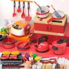 Трансграничный детский игровой домик Кухонная игрушка: Набор для нарезки фруктов и овощей Qie Qie Le для девочек.