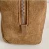 PU Leather Suede Boston Bag Frosted Women Handbag Ins PU Bowling Bag  Shopping