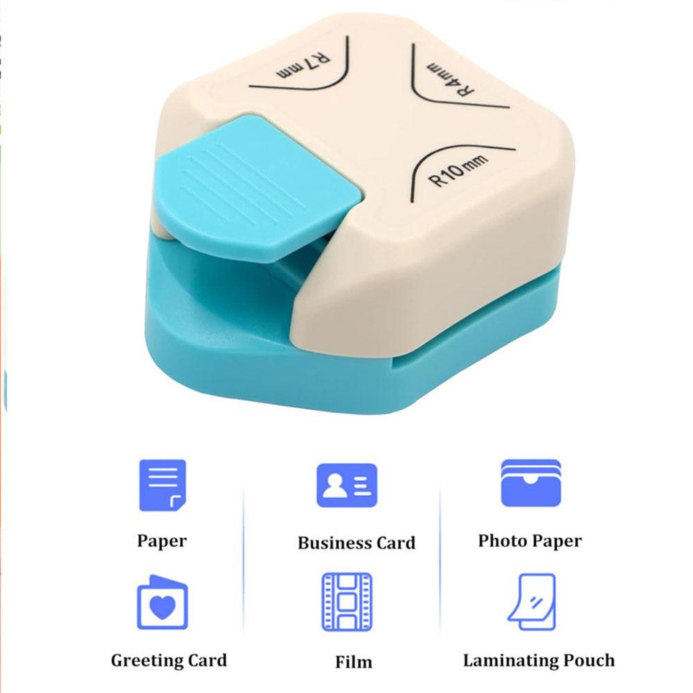 Дырокол-закруглитель для углов 3 в 1 с вариантами 4 мм, 7 мм и 10 мм, идеально подходит для изготовления фотокарточек и скрапбукинга