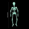 Luminous Hanging Skeleton Decoration Scary House Scary Pendant Props Halloween Party Yard Garden Decoration Glow Fake Skull