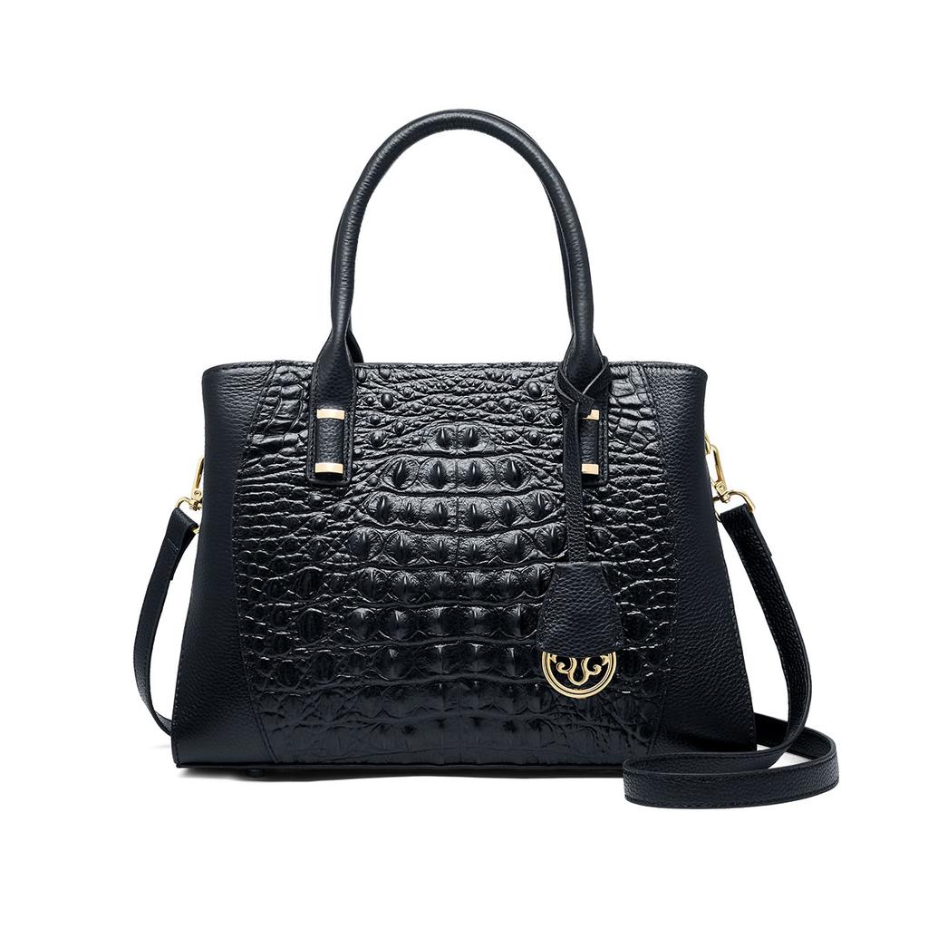 Limited New Hing Final Genuine Leather Winter Luxury Crocodile Print Women's Bags
