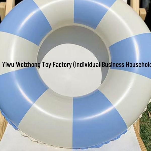 Датский ретро полосатый детский плавательный круг - Оливковый ПВХ надувной нарукавник