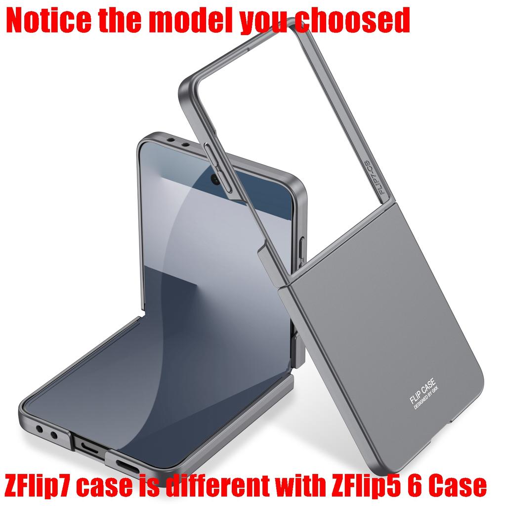 Ударопрочный Ультратонкий ПК Чехол для Samsung Galaxy Z Flip 7 6 8 Flip7 Flip8 Тонкий Матовый Мужской Женский Телефон ZFlip7 Flip6 Чехол