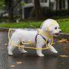Dog Raincoat with Hood Clear Poncho, Waterproof EVA Rain Suit for Small Medium Dogs, Rainy Day Coat Pet Jacket And Leash Hole, Teddy Bichon