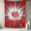 Custom Name Fsv Mainz Wall Tapestry Aesthetic Wall Hanging Printed Fabric Blanket Decorative Tapestries for Bedroom Living Room Home Decor
