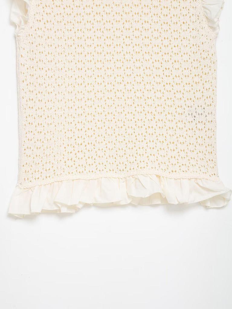 European-Style Spring Women's Patchwork Knit Top