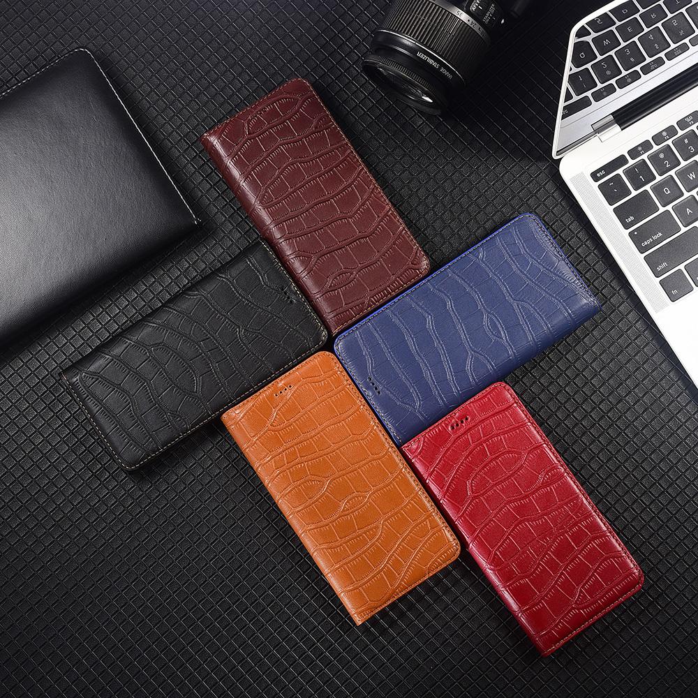 Crocodile Belly Genuine Leather Flip Case for OPPO Reno 8 9 10 11 11F 12 12F 13 13F 14 14F 15 15F Pro Plus Wallet Cover Cases