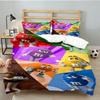 3PCS M Chocolate chips Bedding Set Printed Duvet Cover Closure Includes 1 Duvet Cover & 2 Pillowcases for All Seasons Bedroom Decor