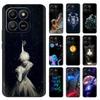 Крашеный чехол для Honor X7D, мягкий черный силиконовый чехол для Honor 400 Smart X7d Honorx7d, чехлы, задняя крышка, Coque Fundas, корпус