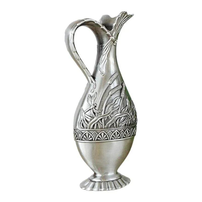 Металлическая скандинавская ваза для цветов, декоративная ручка для дома, настольная ваза, декор для отеля, украшение для гостиной, офисное украшение, художественное ремесло