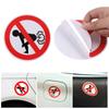 Funny Car Warning Sign Sticker Novelty No Farting Notice Decals Windshield Decals for Car Decoration