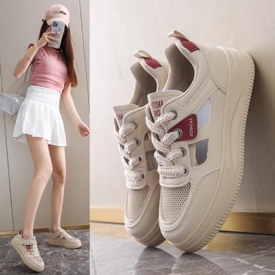 Сетчатые кроссовки женские летние дышащие сетчатые туфли легкие повседневные женские белые туфли