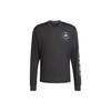 Own The Run Runners Moisture-Wicking Printed Long Sleeve T-Shirt Unisex Tops Black IW9273