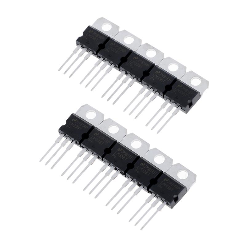 10Pcs Lm338T Lm338 Voltage Regulator 1.2V To 32V 5A To-220
