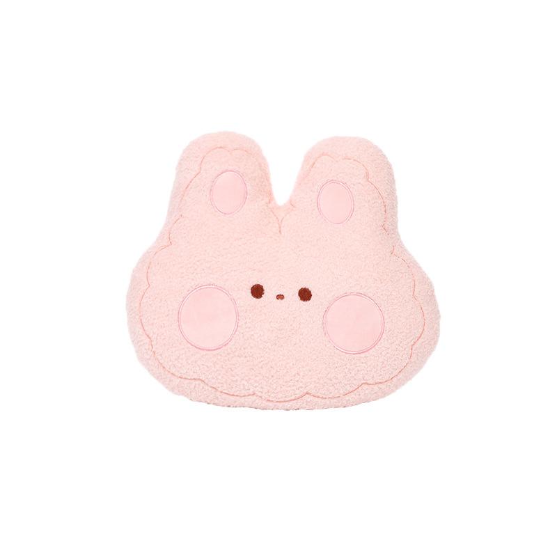 Cute Little Rabbit Car Seat Cushion, Autumn Winter Plush Warm Comfortable Thickened Car Seat Cover Cartoon Vehicle Seat Pad