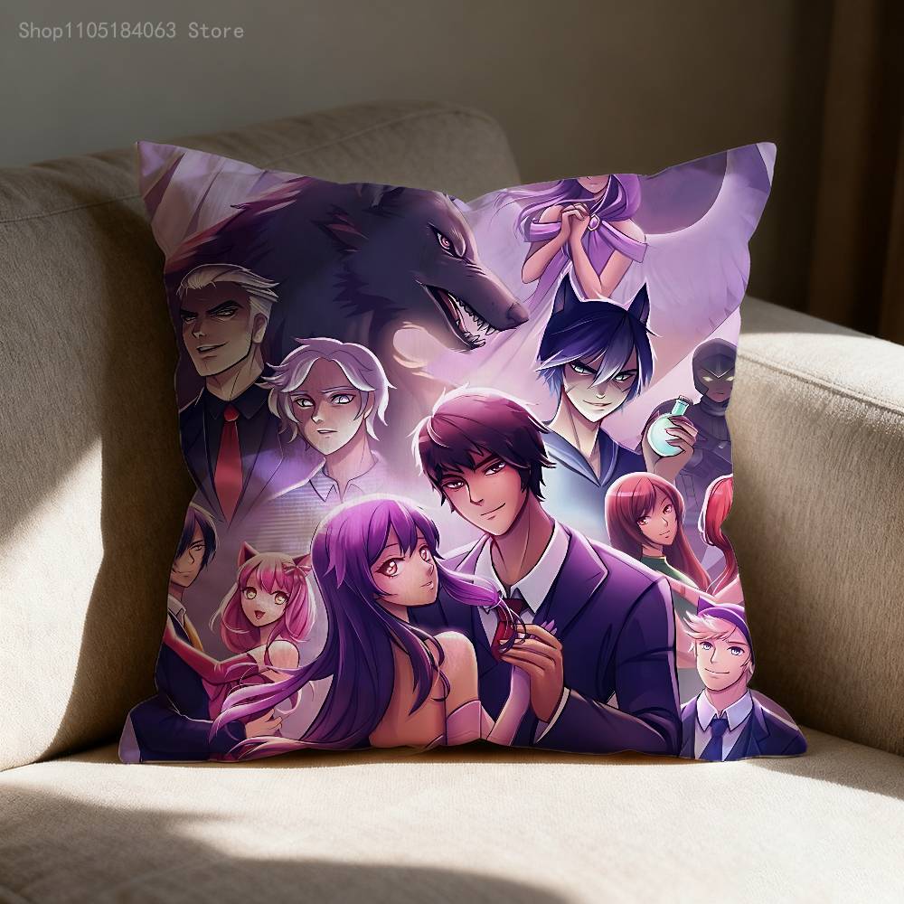 A-Aphmau Наволочка для декоративной подушки 45x45см 40x40см 55x55см 50x50см 30x30см Квадратная Наволочка для автомобильной подушки