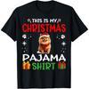 Pomeranian Dog Dog Nightgown Pajama This Is My Christmas T-Shirt for Men Women Kids