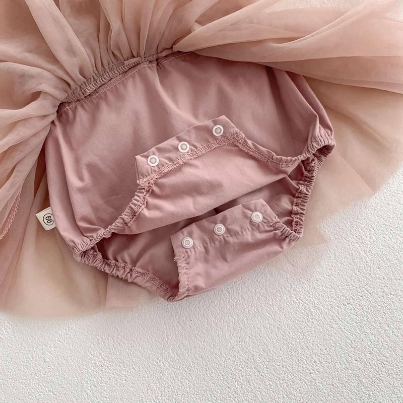 Toddler Baby Girls Bow Mesh Dress Baby Photography Decorative Dress