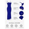 Women Modal Spaghetti Strap Light Tummy Control Bodycon Maxi Dress 2 In 1 Shapewear Long Dress
